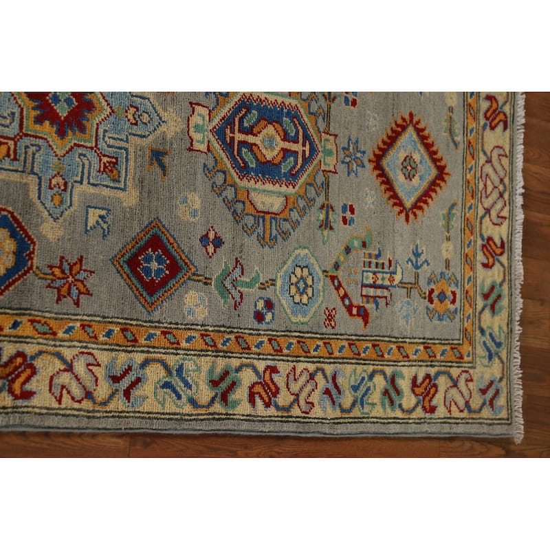 Kazak Oriental Runner Rug Hand-Knotted Wool Carpet - 2'8" x 16'4"