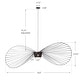 preview thumbnail 12 of 15, Vertigo 1-Light Black or Dark Brown Designer Modern Chandelier Large Pendant Light - N/A