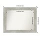 preview thumbnail 36 of 119, Dove Greywash Framed Non-Beveled Custom Wall Mirror, Bathroom Vanity Mirror Outer Size: 38 x 29
