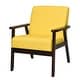 preview thumbnail 29 of 64, Costway Set of 2 Fabric Accent Armchair Solid Wood Upholstered Lounge - See Details