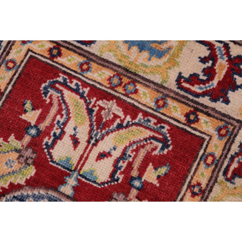 Southwestern Kazak Kaleb Red/Beige Wool Rug - 2'0'' x 3'0''