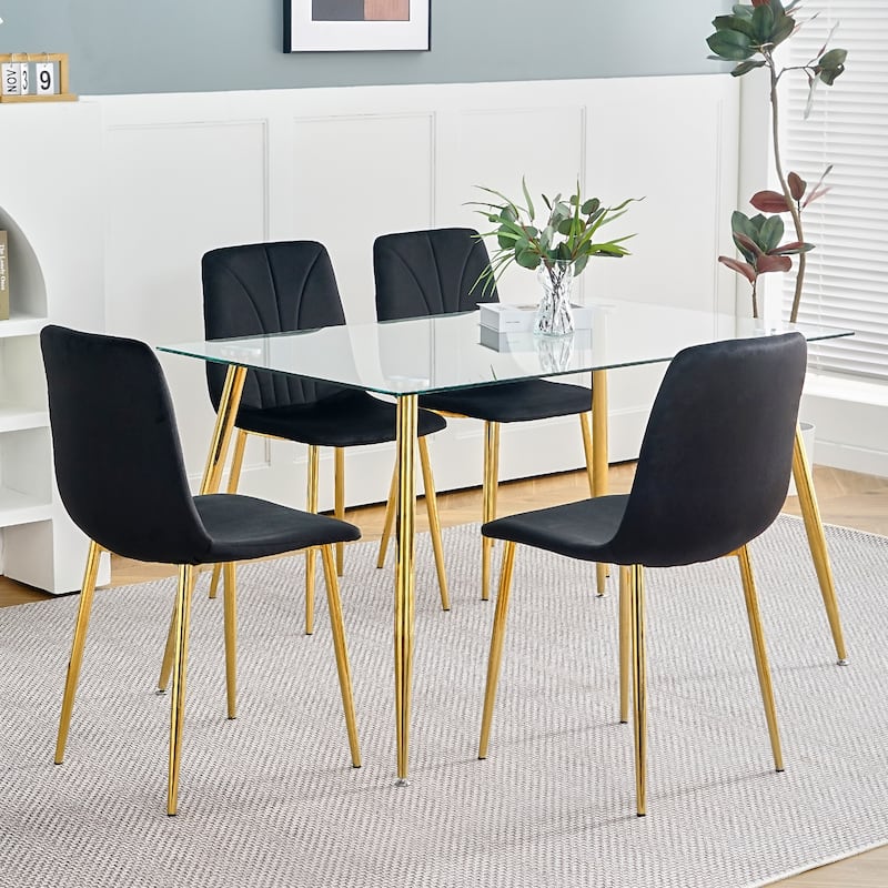 Dining Chairs Set of 4, Kitchen Pink Cushion Seats Living Room Side Chairs, Weddings Reception Chairs, Nail Chairs Women