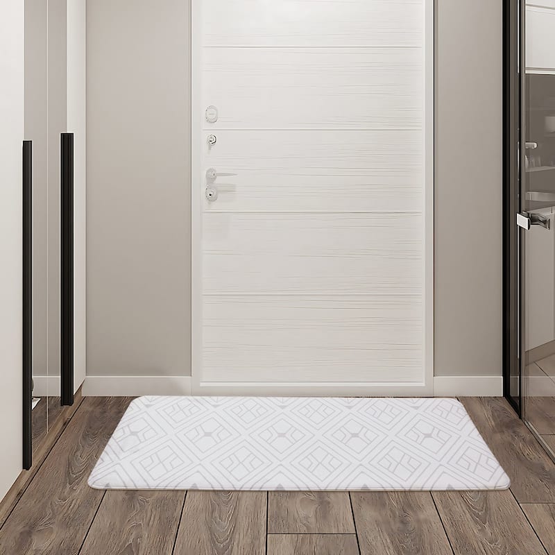 Indoor Door Mat, Front Back Outdoor Mat Rubber Backing, Low-Profile Entrance Rugs, Absorbent Resist Dirt Doormats Inside Doormat