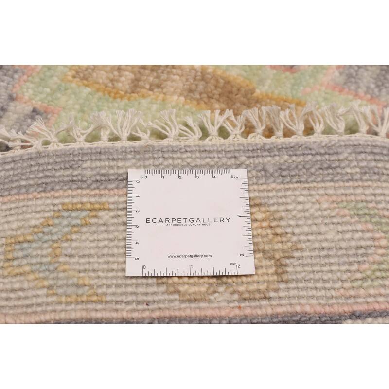 ECARPETGALLERY Hand-knotted Modern Oushak Grey Wool Rug - 10' 2" x 10' 2"