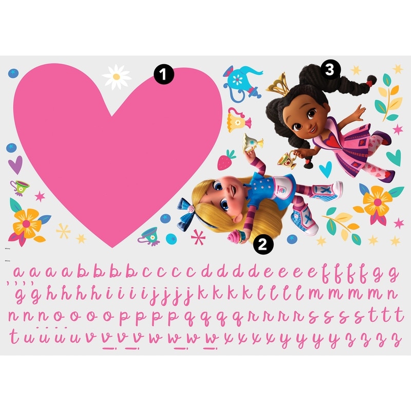 Alice's Wonderland Bakery Giant Peel and Stick Wall Decals With Alphabet by RoomMates