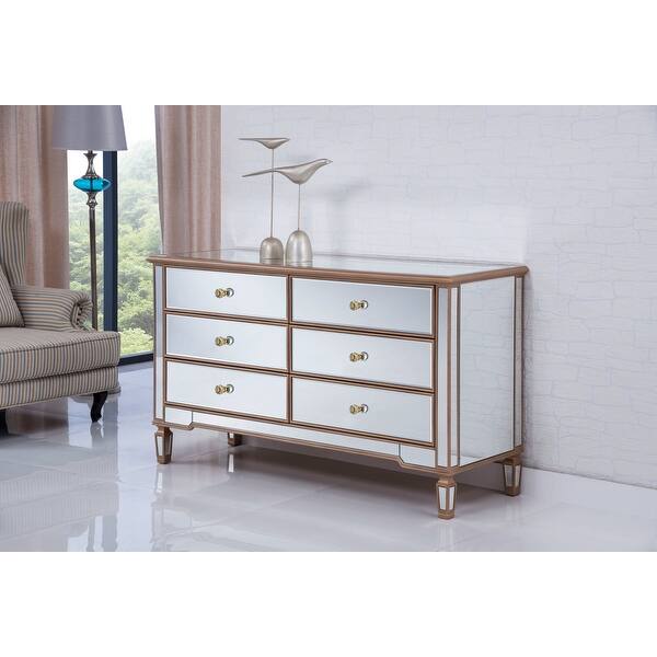 Elegant Lighting Contempo Six Drawer Dresser - Bed Bath & Beyond - 15630966