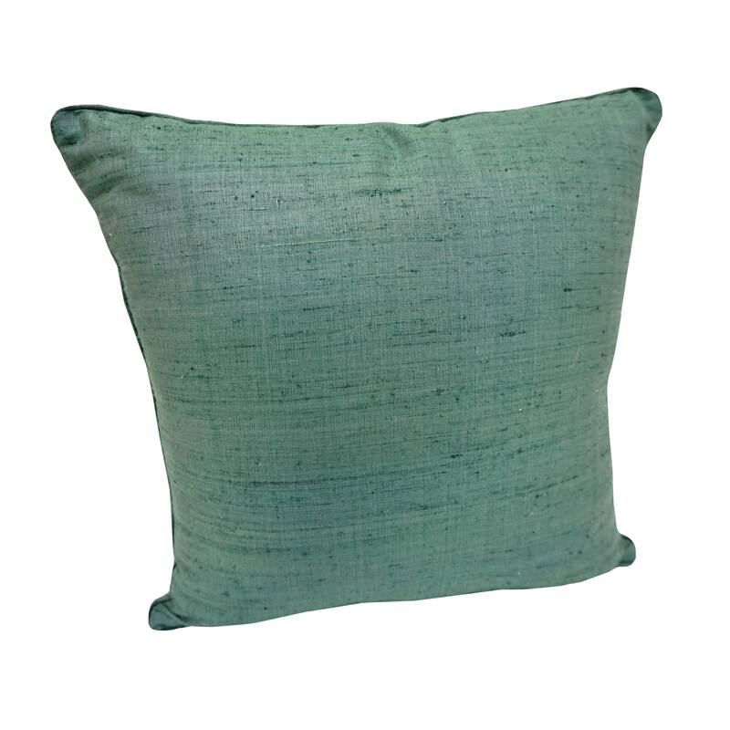 Home&Manor Robat Dupioni Silk Pillow 18"