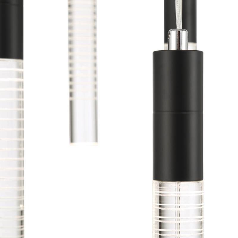 Artcraft Celine Integrated LED Chandelier - Black Finish