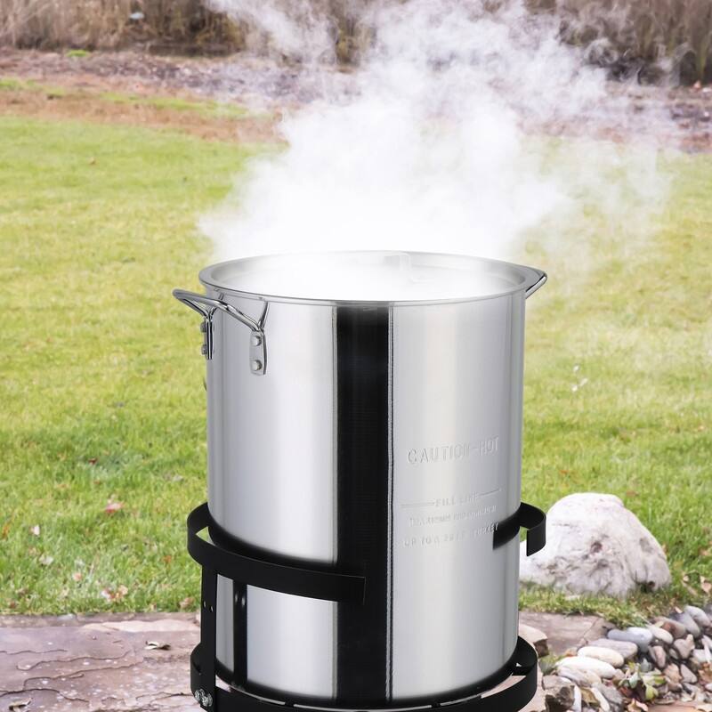 30 Qt. Aluminum Turkey Fryer and 1-Burner Fryer Boiler Steamer Set