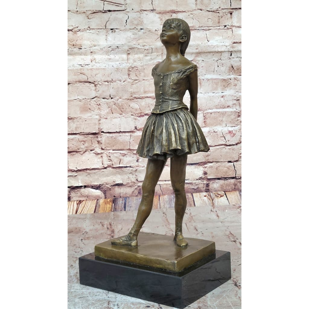The Little Fourteen Year Old Dancer Bronze Ballerina Sculpture After Edgar Degas