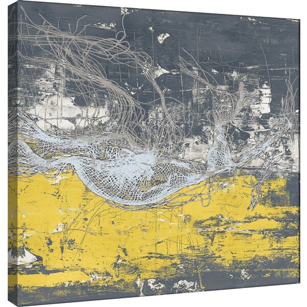 PTM Images 9-101034 PTM Canvas Collection 12" x 12" - "Frayed Abstract 3" Giclee Abstract Art Print on Canvas