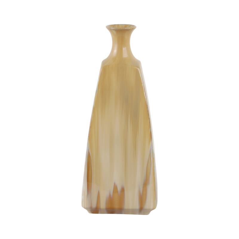 Stoneware Vase Sleek Decorative Contemporary Casual Home Style