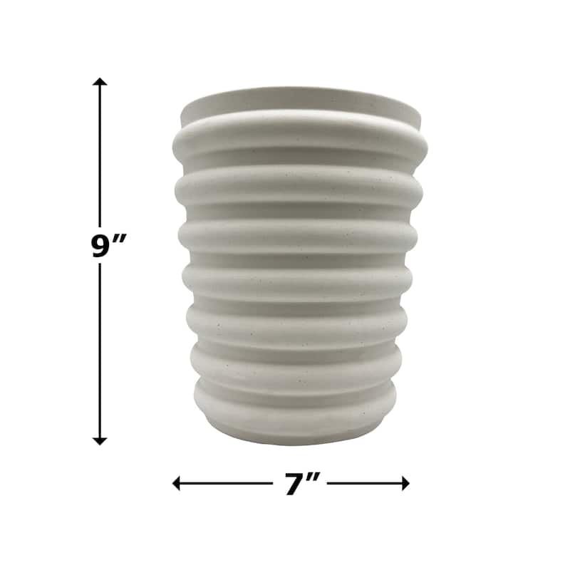 Modern Beige Ceramic Vase