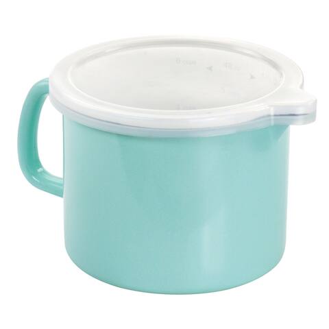 6 Cup Enamel on Steel Measuring Cup - One Piece