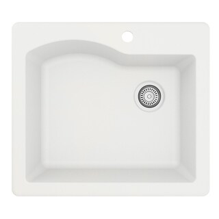 Karran Drop-in Quartz Single Bowl Kitchen Sink