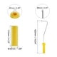 preview thumbnail 2 of 3, 3Pcs Paint Roller Kit, 2Pcs 4" Sponge Large Texture Roller Covers and 16" Frame - Yellow Yellow