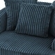 preview thumbnail 32 of 74, UIXE Oversize 43" Plush Corduroy Swivel Barrel Chair Comfy Accent Chair For Living Room