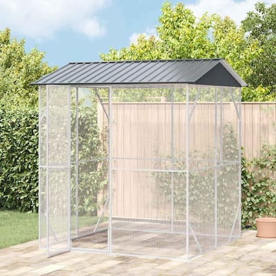 vidaXL Bird Cage Anthracite Galvanized steel