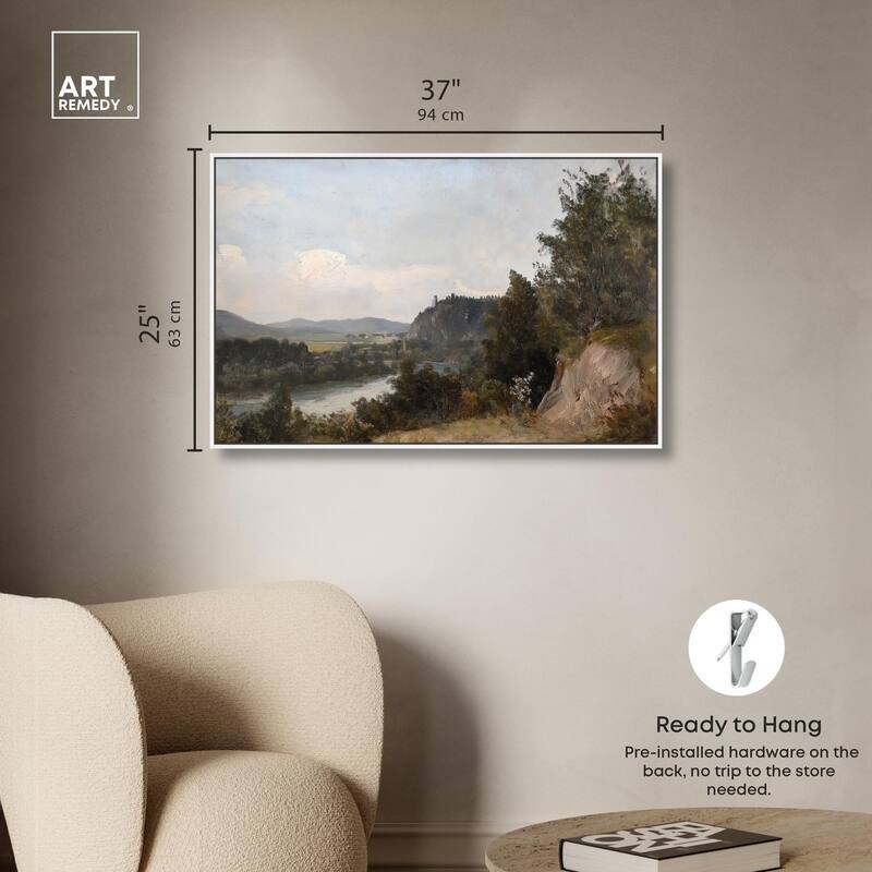 Hilltop Tower View I Canvas by Art Remedy