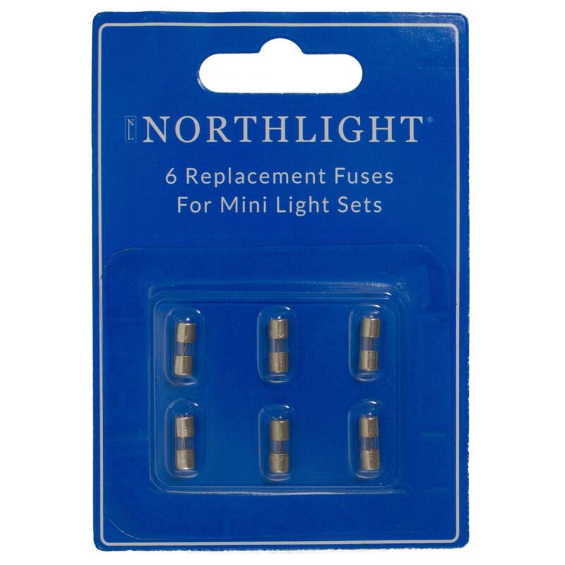 Set of 6 Replacement Fuses For Mini Christmas Lights, 3 Amps