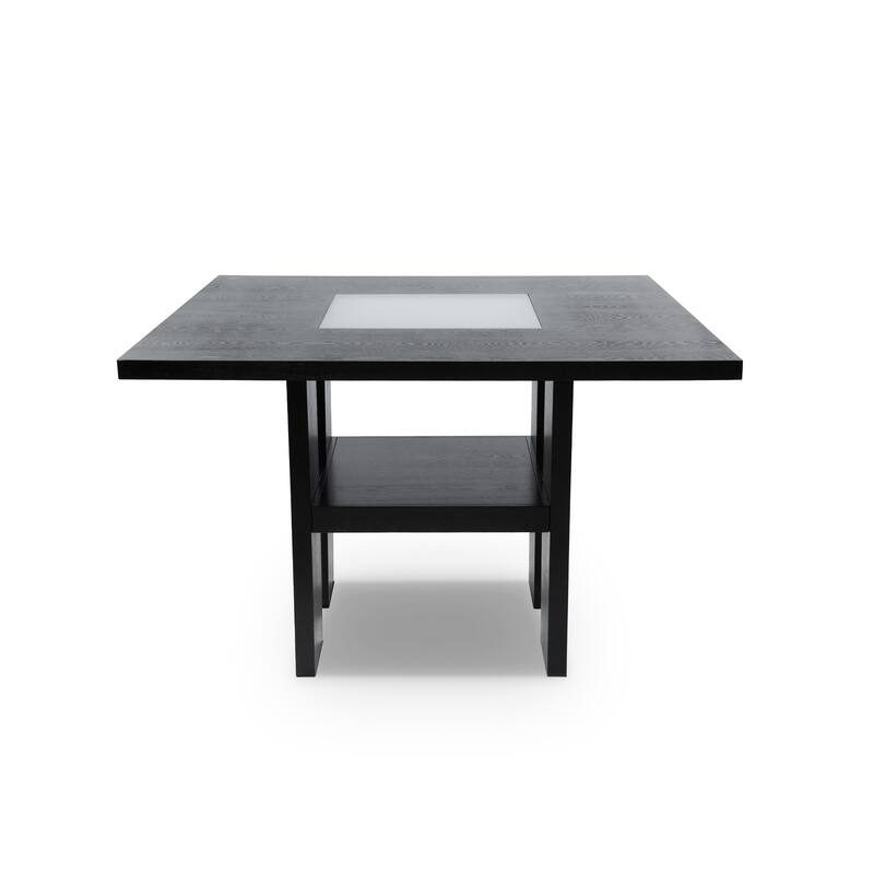 Blanton Modern Black Wood 9-Piece Counter Height Dining Set by Furniture of America