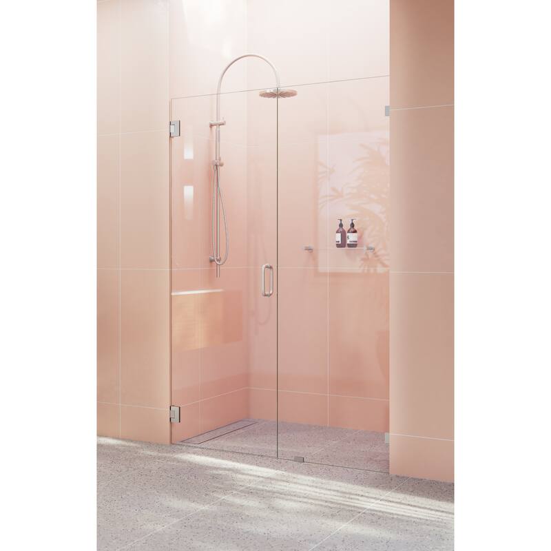 Glass Warehouse 78" x 51" Frameless Shower Door - Wall Hinge