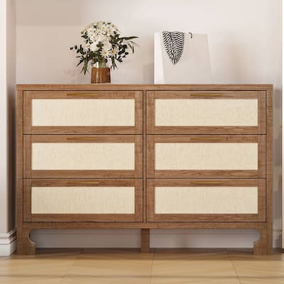 Dresser with 6 Drawers for Living Room, Hallway, Bedroom