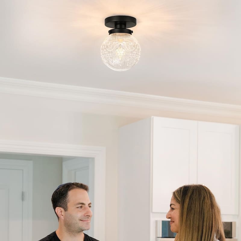 Modern hallway light black ceiling light glass ceiling light