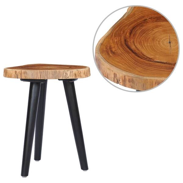 slide 2 of 8, vidaXL Coffee Table 15.7"x17.7" Solid Teak