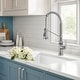 preview thumbnail 14 of 49, KRAUS Allyn Commercial 2-Function 1-Handle Pull Down Kitchen Faucet