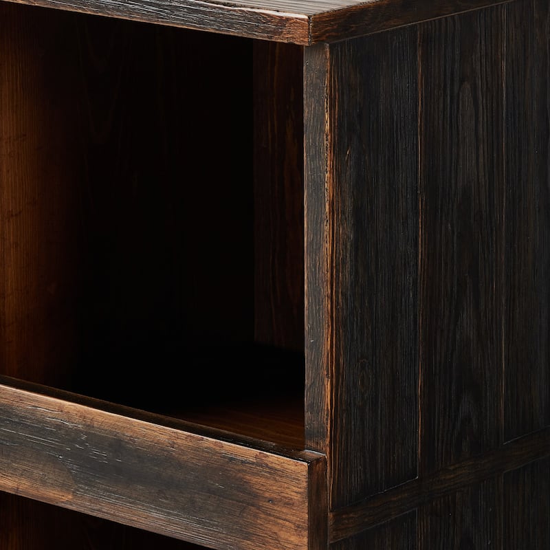 Carole Shop Store Cabinet-Aged Brown Thin Veneer