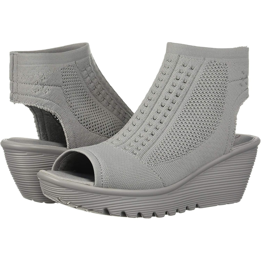 skechers peep toe shoes