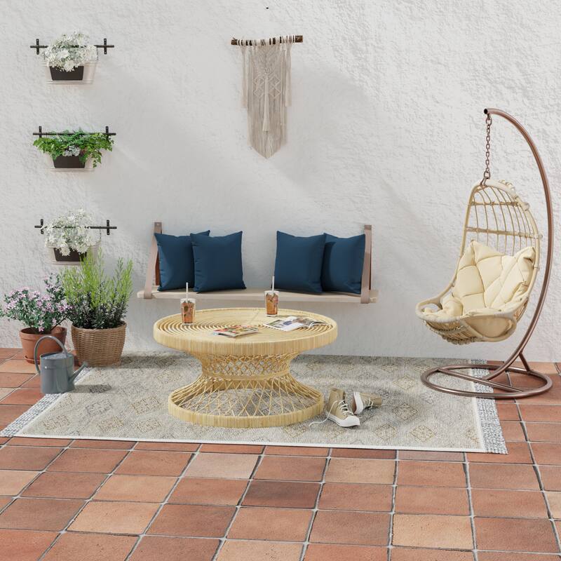 Sunbrella 16" x 16" Navy Solid Outdoor Throw Pillow - Set of 2 - 16'' L x 16'' W x 4'' H