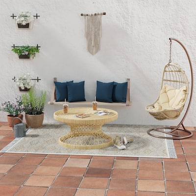 Sunbrella 16" x 16" Navy Solid Outdoor Throw Pillow - Set of 2 - 16'' L x 16'' W x 4'' H