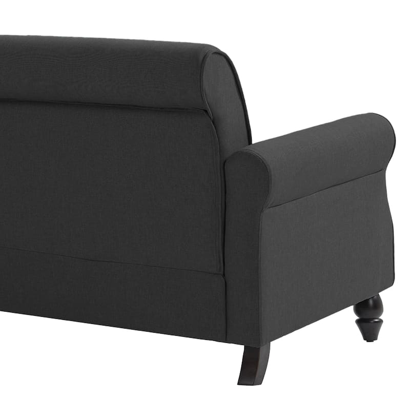 73" Sofa with Nailhead Trim Rolled Arms