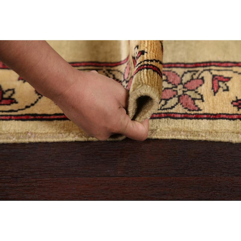 Bordered Gabbeh Kashkoli Oriental Area Rug Wool Hand-knotted Carpet - 2'0" x 2'8"