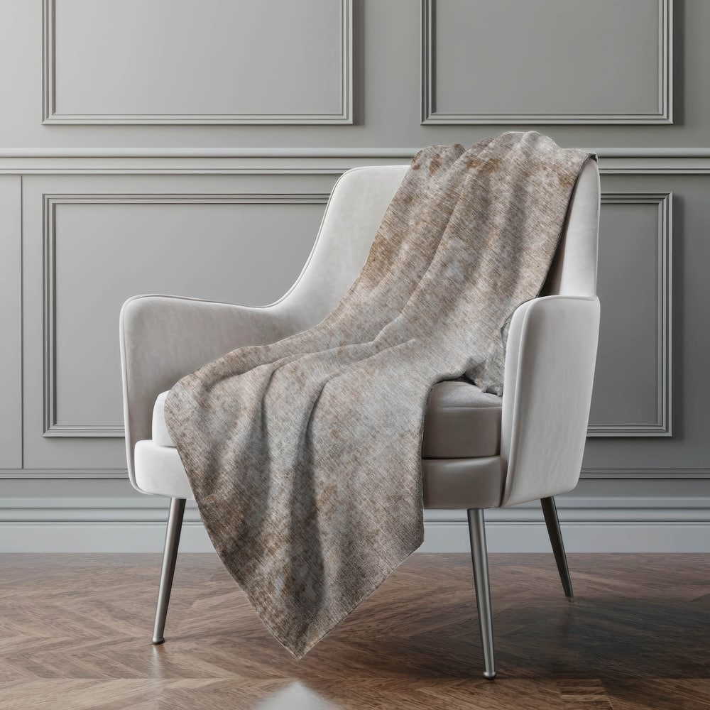 Premium Machine Washable Abstract Ombre Sherpa Throw Blanket