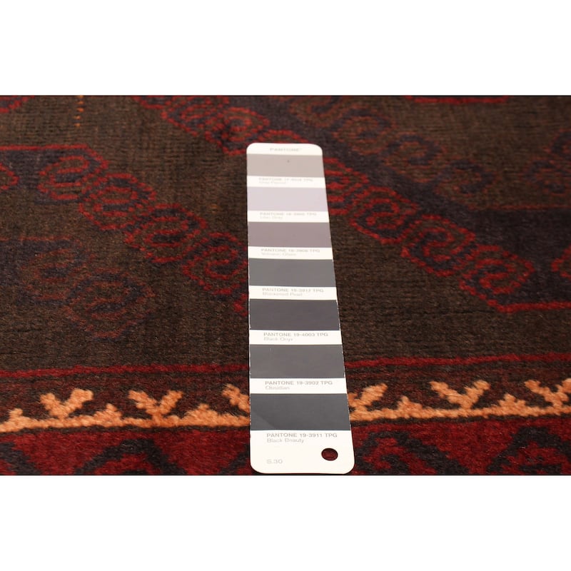 ECARPETGALLERY Hand-knotted Teimani Dark Grey Wool Rug - 3'4 x 6'1