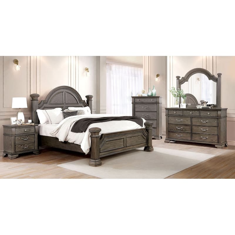 Nightstand Bedroom 1pc Nightstand Solid wood Satin Knickel Knobs and Pulls