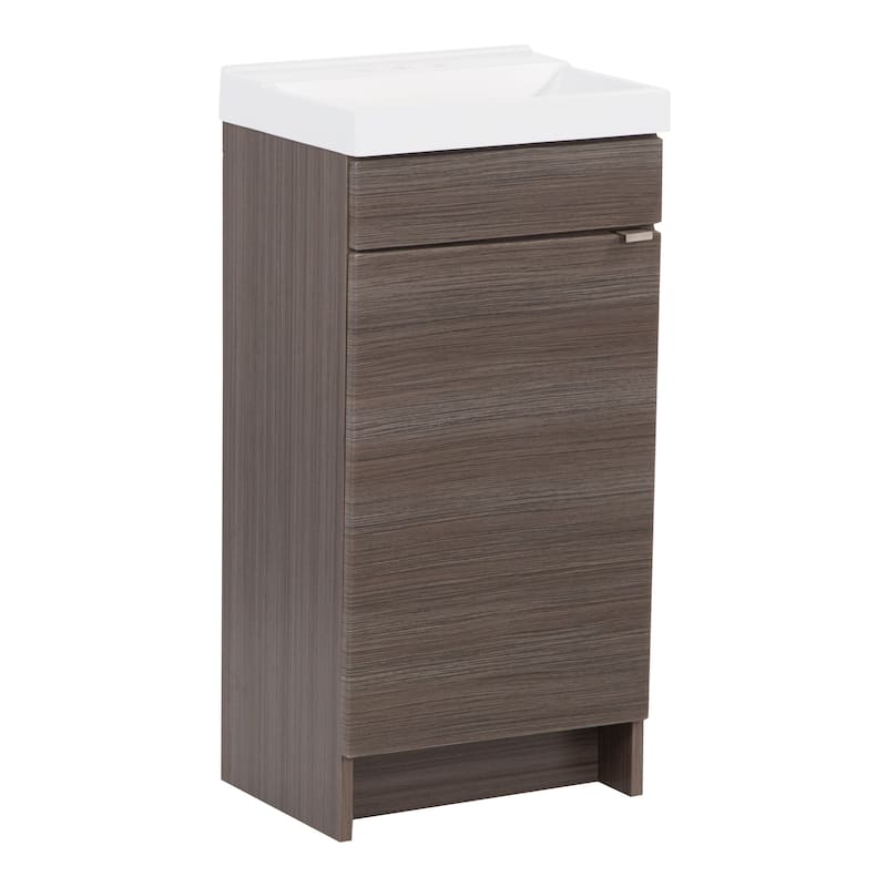Merton 17" 1-Door Bathroom Vanity With White Sink Top