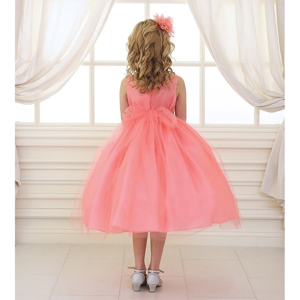 coral junior bridesmaid dresses