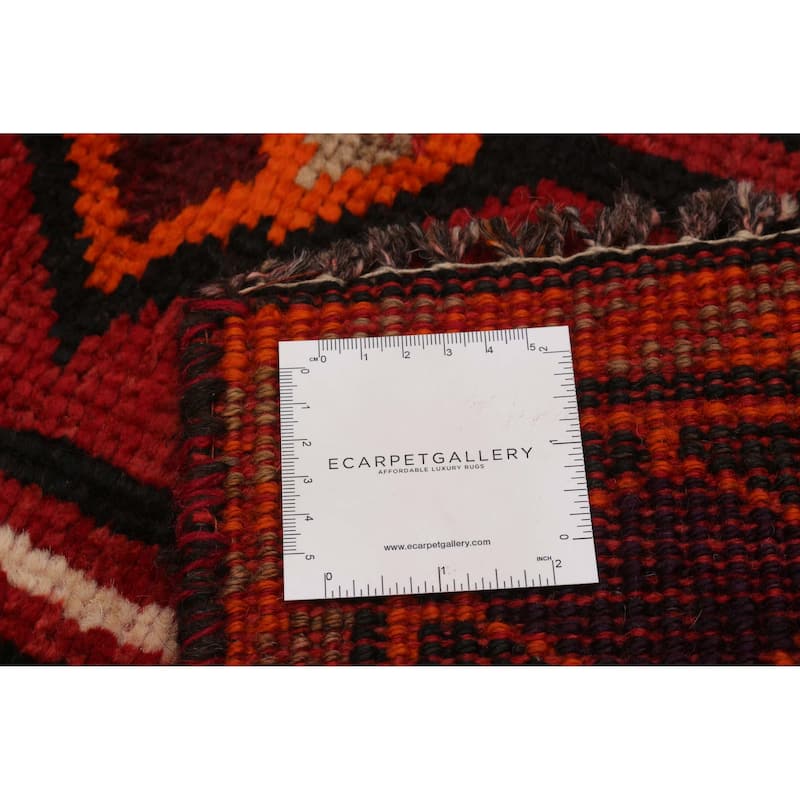 ECARPETGALLERY Hand-knotted Melis Vintage Red Wool Rug - 3'7 x 8'6