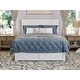 preview thumbnail 9 of 13, AFI Canyon Full Wood Platform Bed with Footboard & 2 Storage Drawers in White
