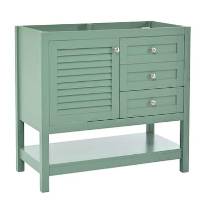 36'' Bathroom Vanity without Sink, Free Standing Vanity Set with 2 Drawers& Soft Closing Doors, Bathroom Storage Cabinet