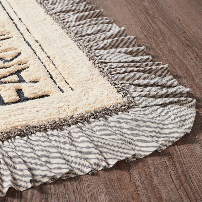 Sawyer Mill Charcoal Farmhouse Bathmat 27x48