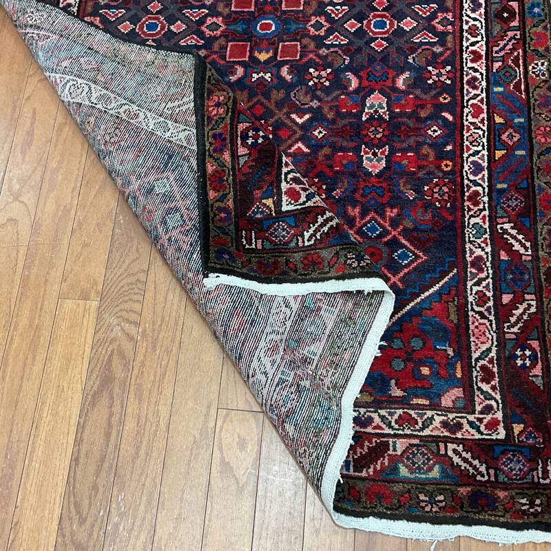 HERAT ORIENTAL Hand-knotted Tribal Persian Hamadan Wool Runner - 3'8" x 11'