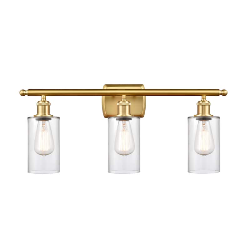 Innovations Lighting 516-3W-12-26 Clymer Vanity Clymer 3 Light 26" - Clear / Satin Gold