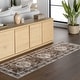 preview thumbnail 34 of 35, Nuloom Delisa Vintage Stain-Resistant Machine Washable Area Rug Dark Brown - Runner - 2' 6" x 8'