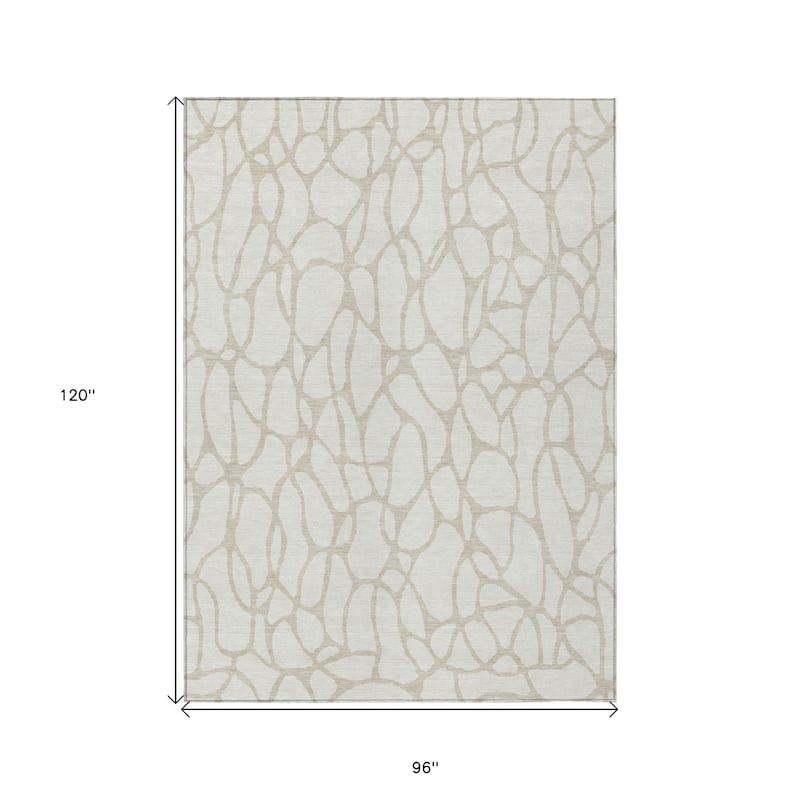 HomeRoots Geometric Transitional Rectangle Outdoor Rug