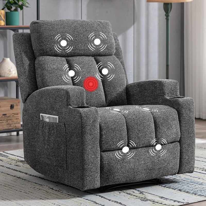 Recliner Sofa for Living Room, Extra Wide Modern Overstuffed 1/2/3 Seat Reclining Manual Sofa Chair